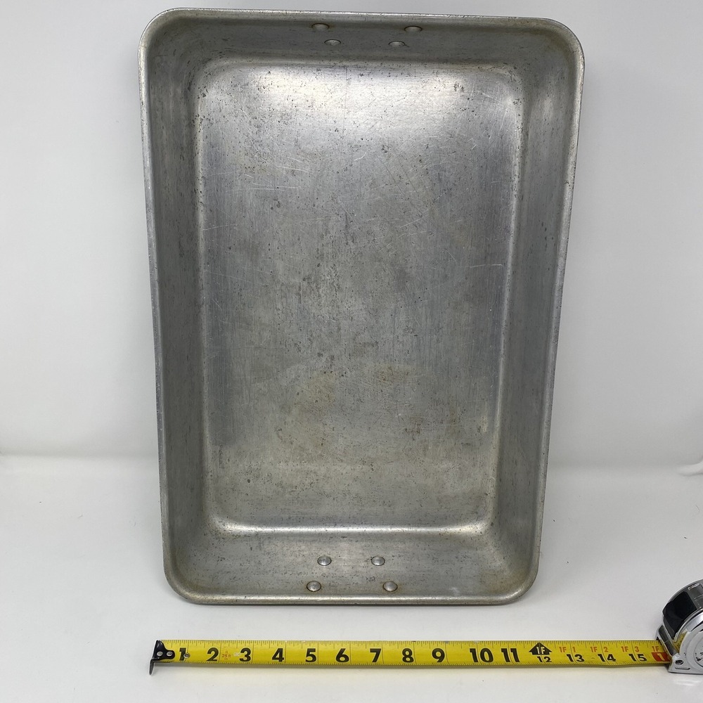 Vtg National Sanitation Foundation NSF Commercial Aluminum Cookware 18x12x3.5" - Picture 2 of 9